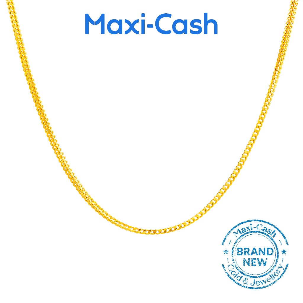 Box Chain in 916 Gold (45cm) | Shopee Singapore