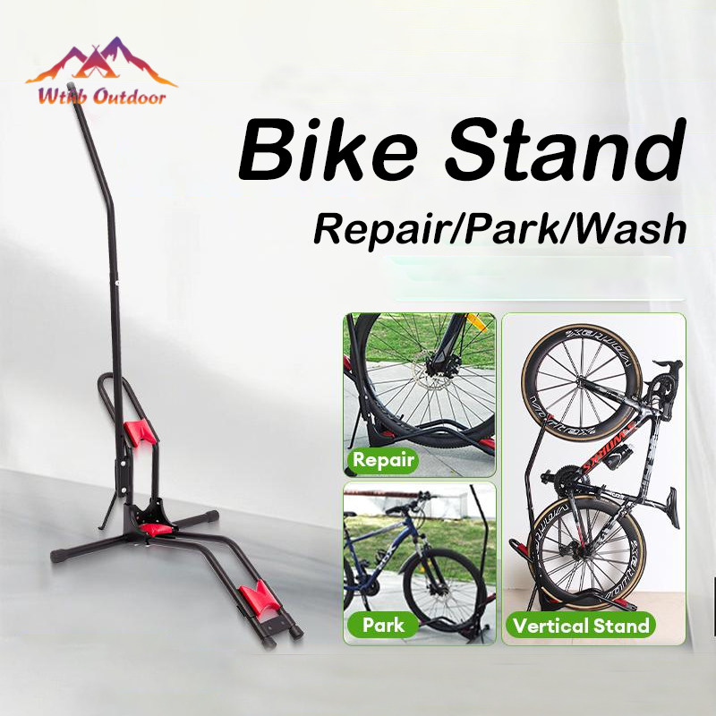 Bicycle Vertical Stand Adjustable Tree L Shape Bike Rack Parking ...