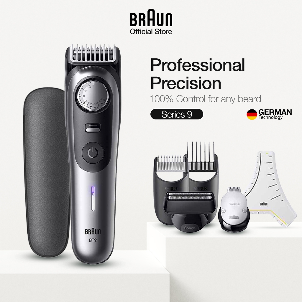 Braun Pro 9 BT 9520 Beard Trimmer Professional with ProBlade ProWheel ...