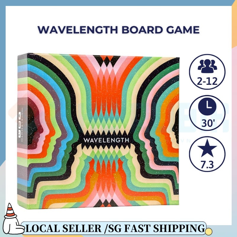 Sg in Stock Wavelength board game : a near-perfect party or family game ...