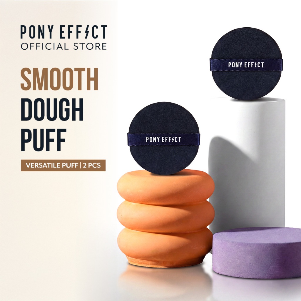 PONY EFFECT OFFICIAL Smooth Dough Puff 2EA - Soft Makeup Puffs For ...