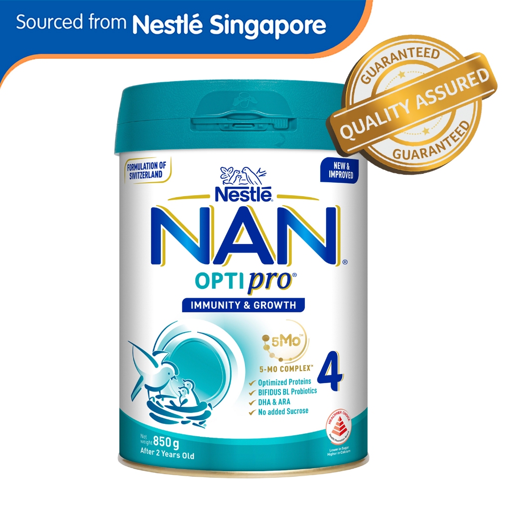 Nestle NAN Optipro Stage 4 Growing Up Milk Formula (850g) | Shopee ...
