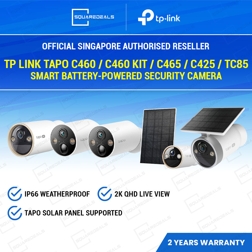 TP Link Tapo C460 / C460 Kit / C465 / C425 / TC85 Smart Wire-Free