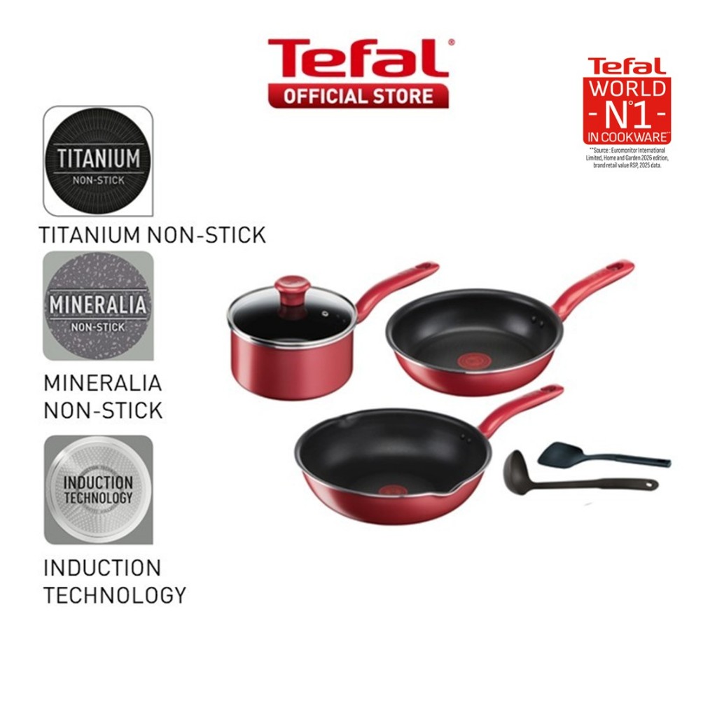 Tefal So Chef Range Cookware Set 2pcs/3pcs/4pcs/6pcs | Shopee Singapore