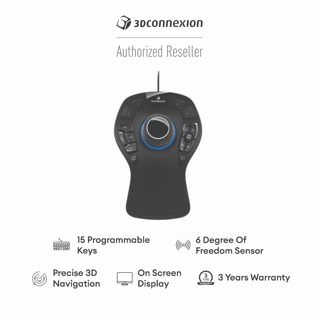 3Dconnexion SpaceMouse® Pro (3DX-700040) | Shopee Singapore