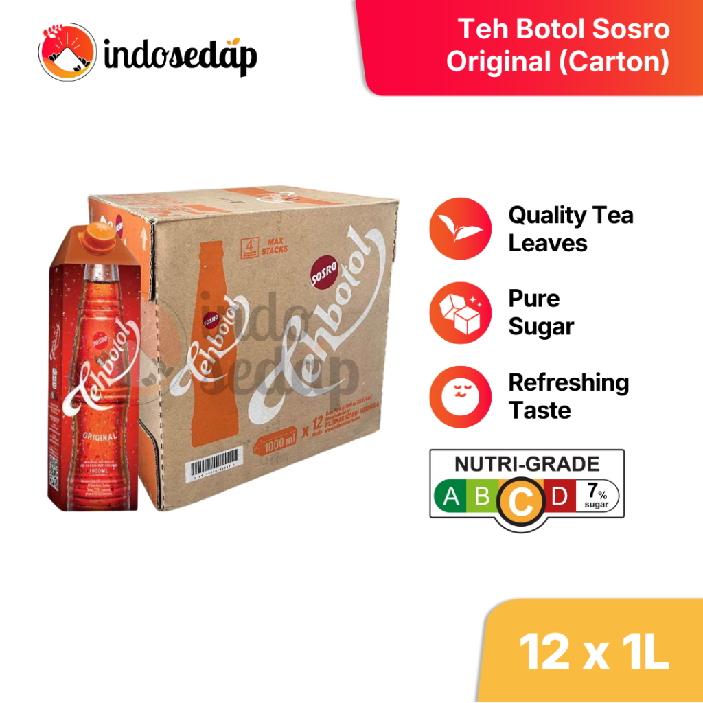 IndoSedap Sosro Teh Botol Original Drink | Authentic Original ...