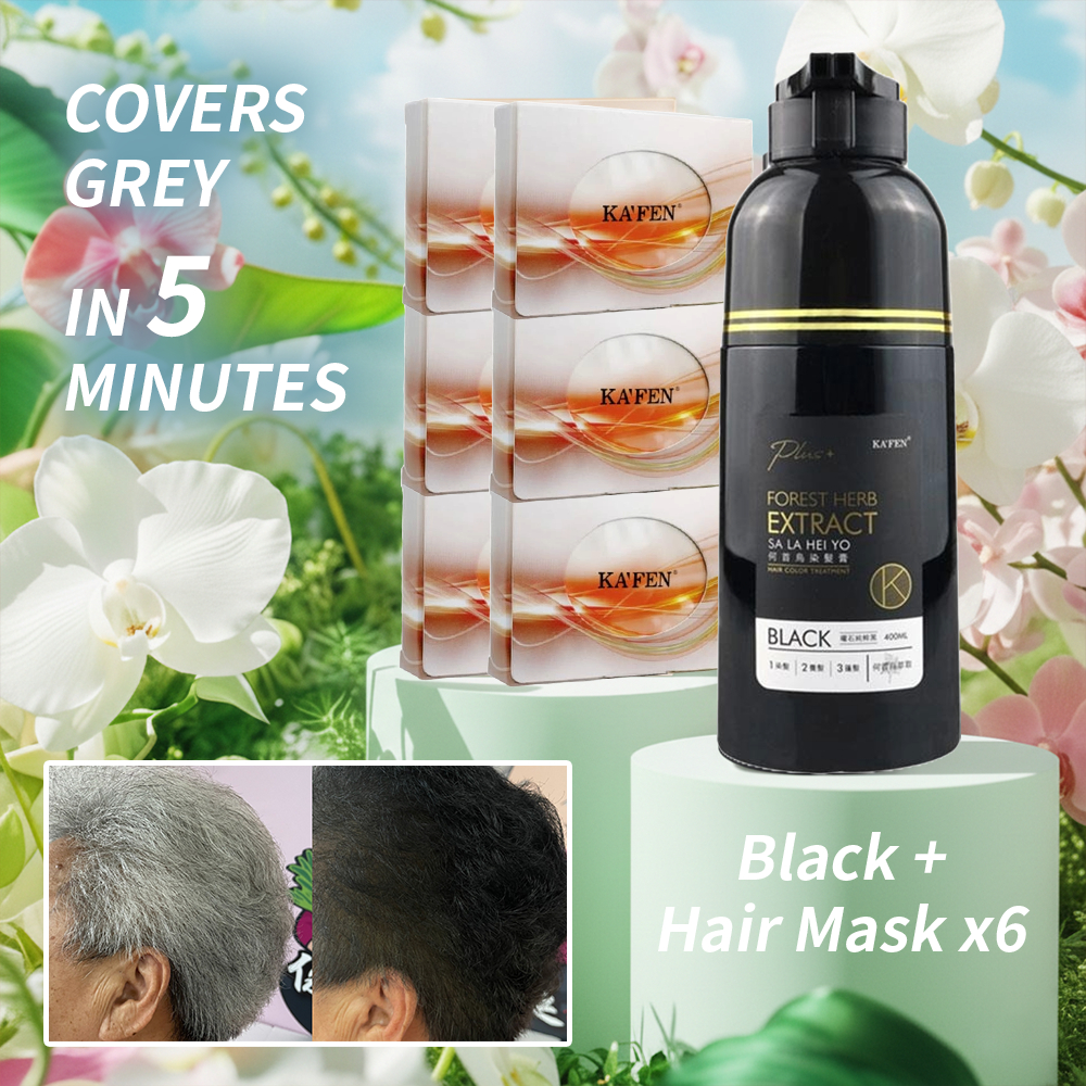 Mid Year Buy 1 Free 6 Egg Mask！KAFEN Forest Herb Hair Color