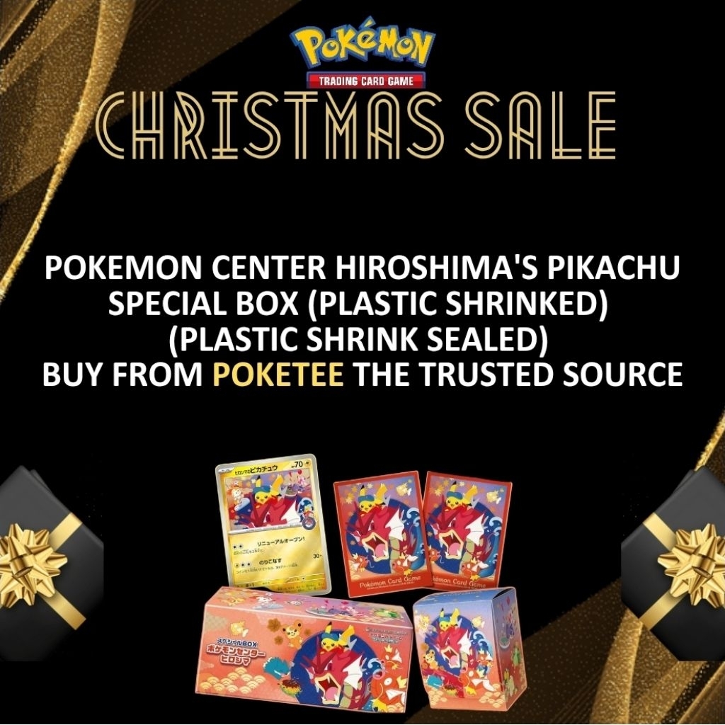 Ready Stock] Special Box Pokemon Center Hiroshima Pikachu | Shopee