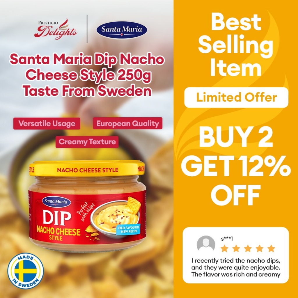 Santa Maria Dip Nacho Cheese Style 250g | Taste from Sweden