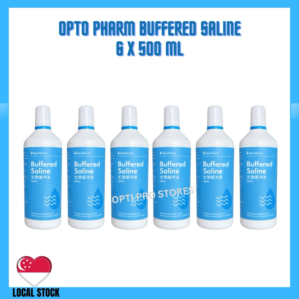 OPTO PHARM Buffered Saline 6x500ml (Expiry Date/ May 2030) | Shopee ...