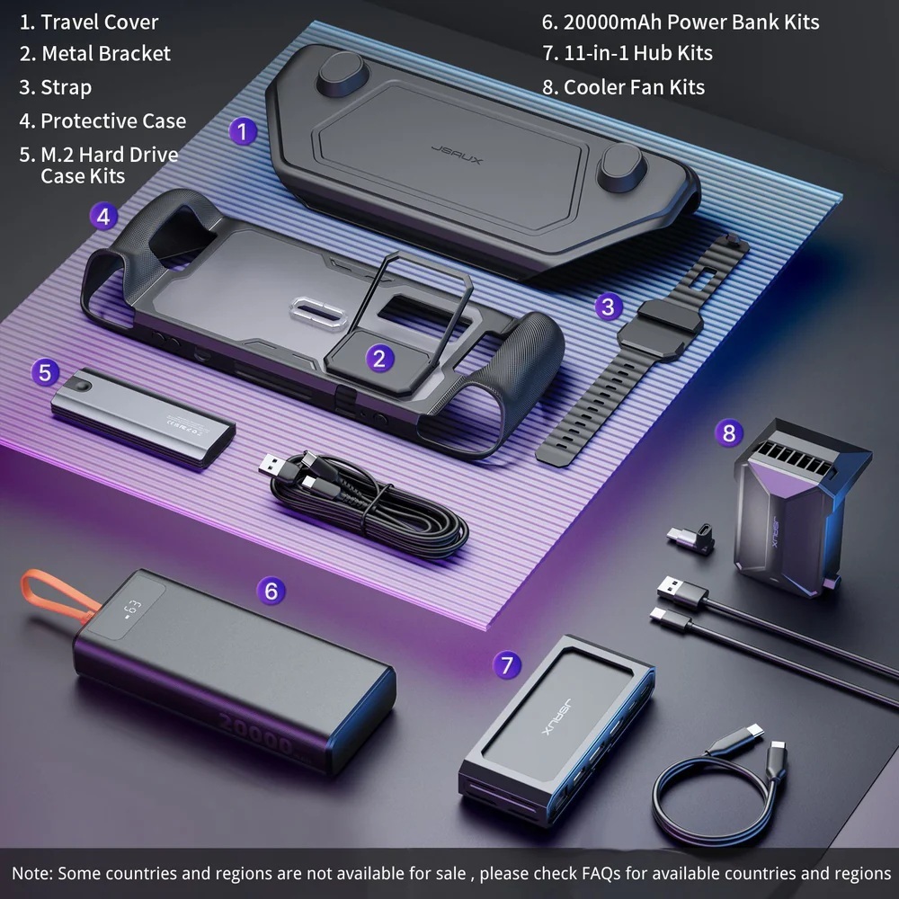 JSAUX Steam Deck OLED ModCase Ultimate Kit Gaming Console Accessories ...
