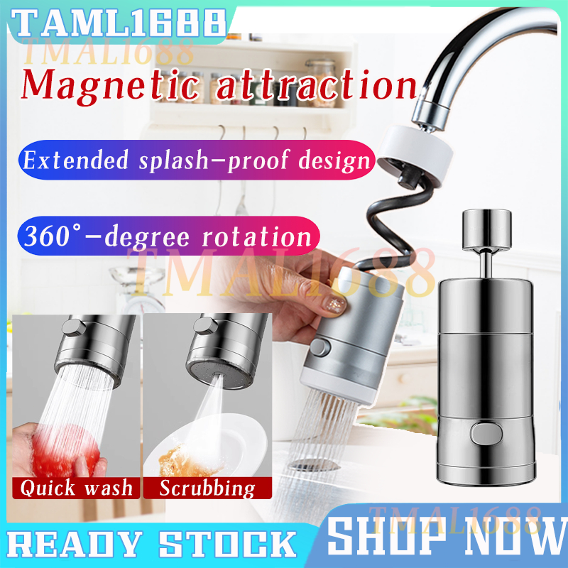 [ SG Seller] 30cm Retractable Pull-out Tap Extender - 2 Modes High ...