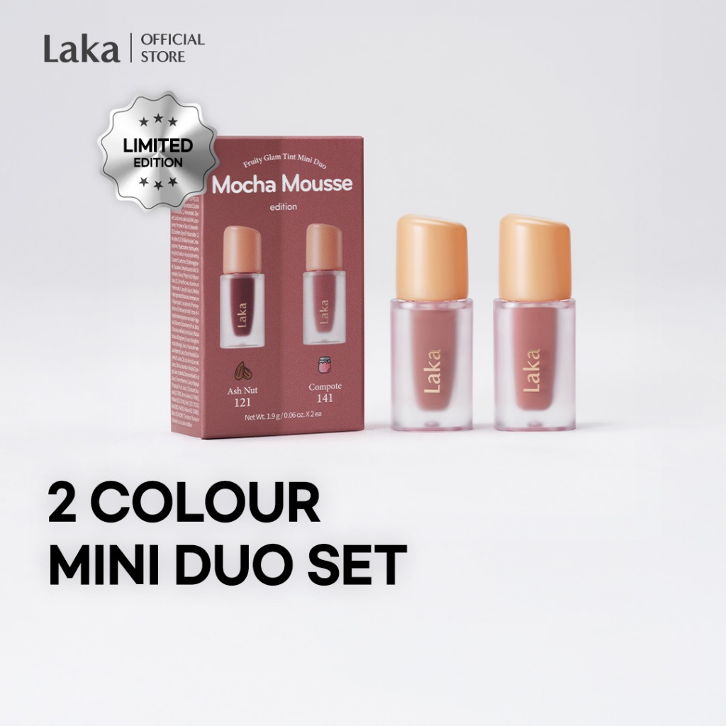 Laka: NEW Fruity Glam Tint Mini Duo_Limited Edition Set | Shopee