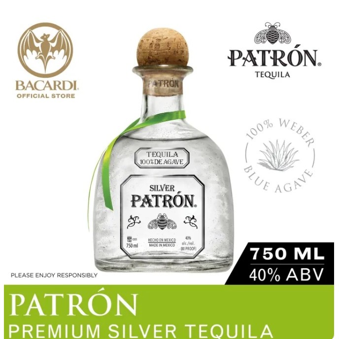Patron Silver/ Reposado/ Anejo Tequila - 750ml / 75cl, 40% ABV