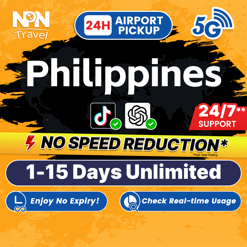 Philippines SIM Card Ultra 1-15Days Daily 1-3GB Unlimited Data ...