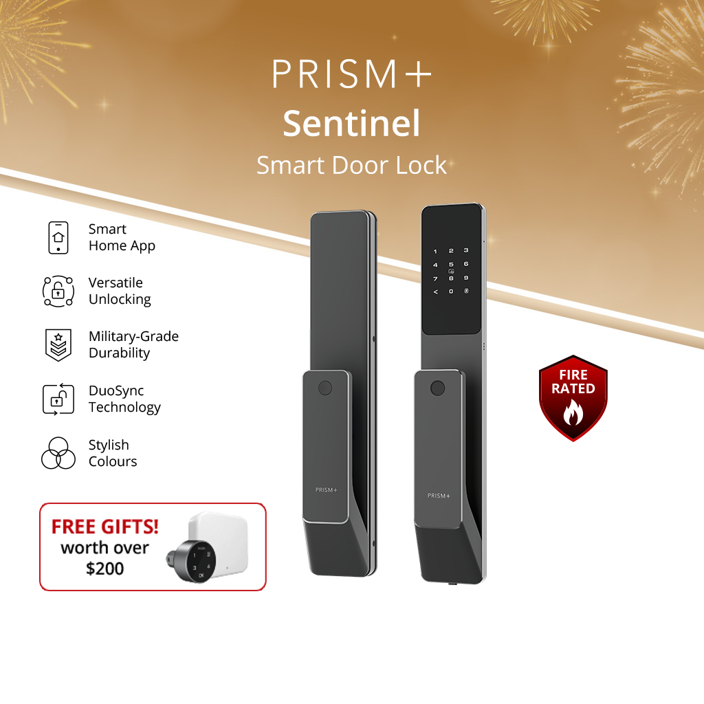 [FREE INSTALLATION] PRISM+ Sentinel Series Smart Door Lock [Delivers in ...