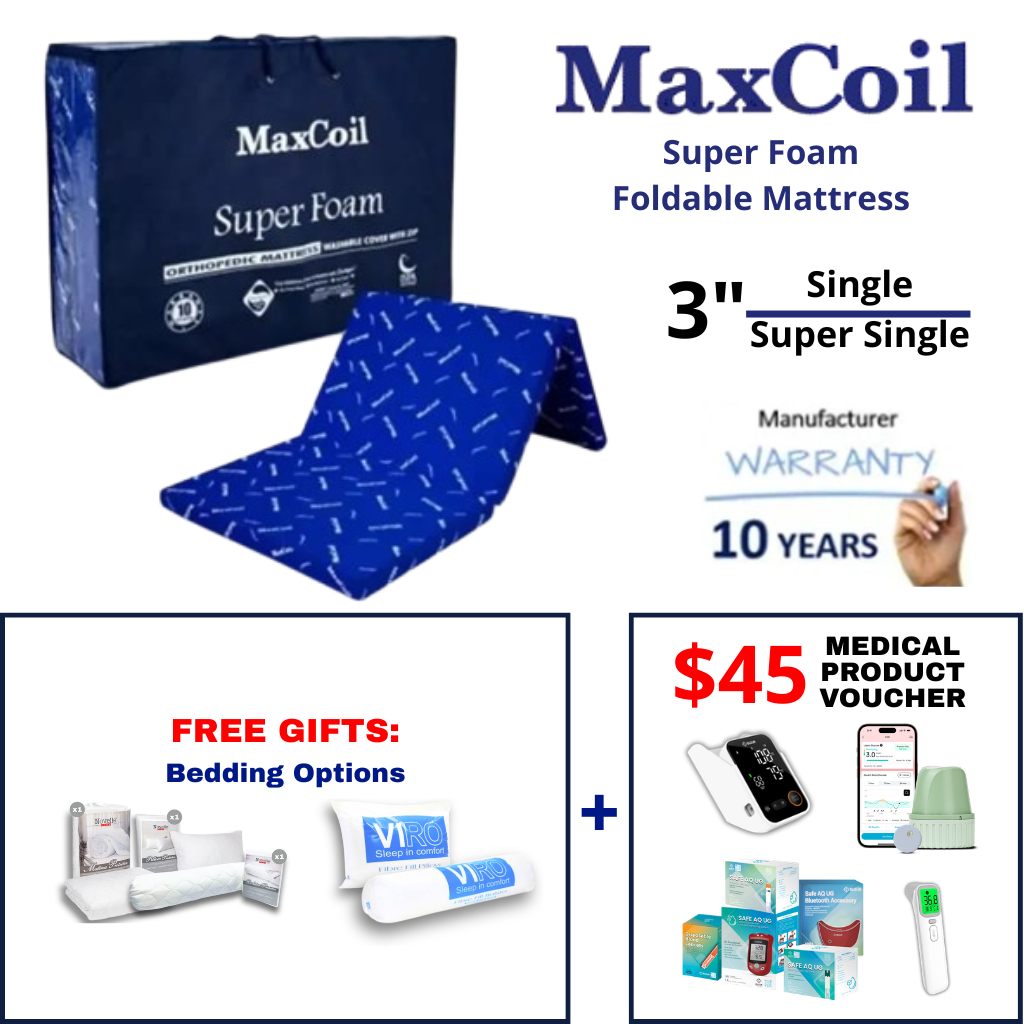 MAXCOIL SUPERFOAM Foldable Mattress (3 inches) (Single / Super Single ...