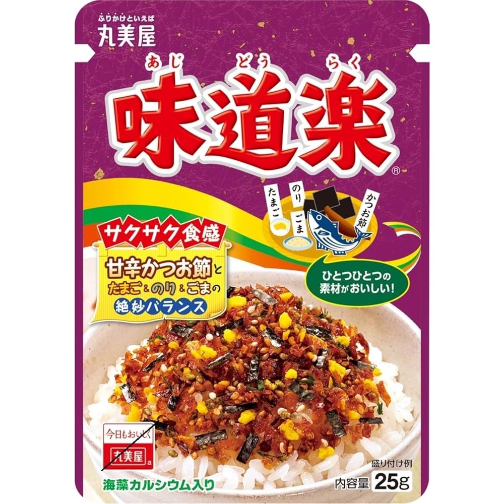Marumiya Furikake Ajidoraku Rice Seasoning 25g | Japanese Mixed ...