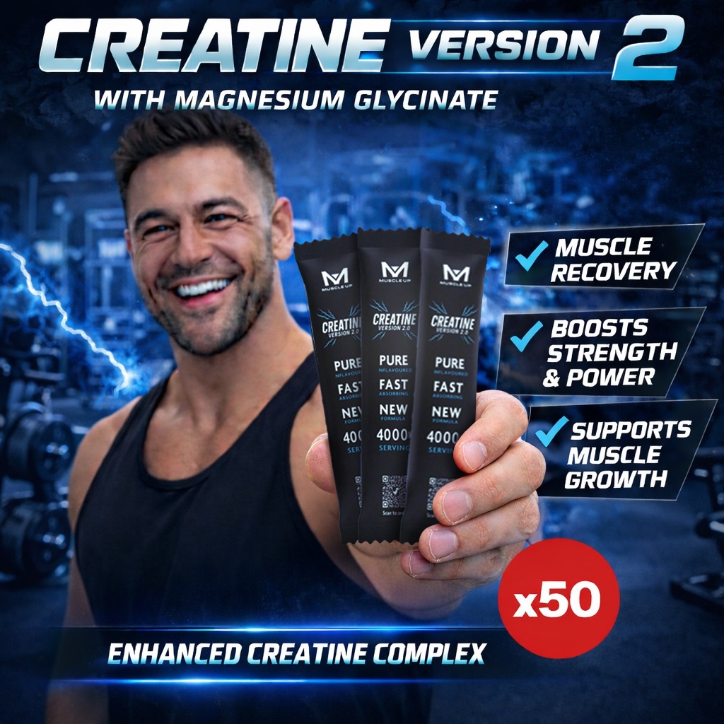 Creatine Monohydrate Powder 4000mg Build Muscle Workout Recovery Lean ...