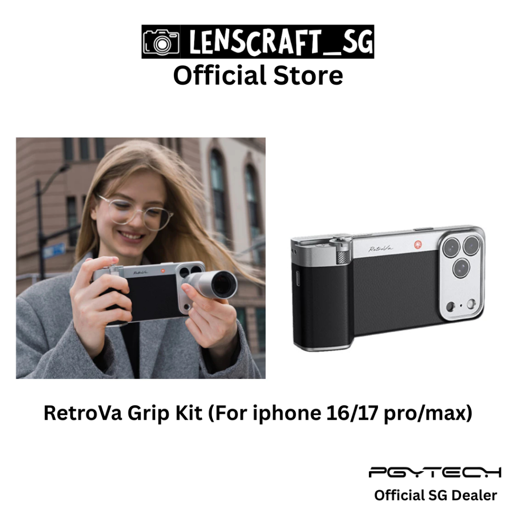 PGYTECH RetroVa Grip Kit For iPhone 16/17 Pro/Pro Max | Shopee