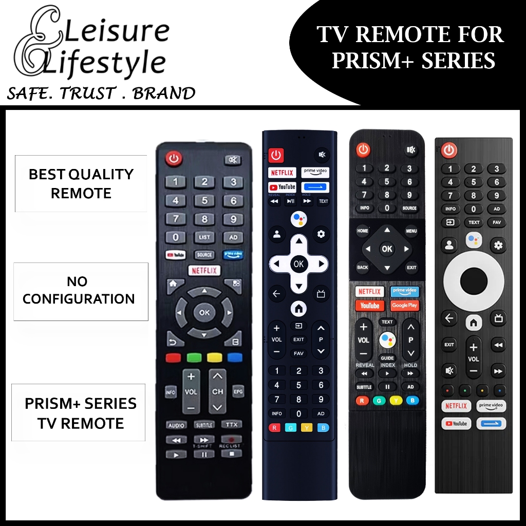 For Prism+ TV Q Series/ E Series / QE Ultra Series Remote Control Prism ...
