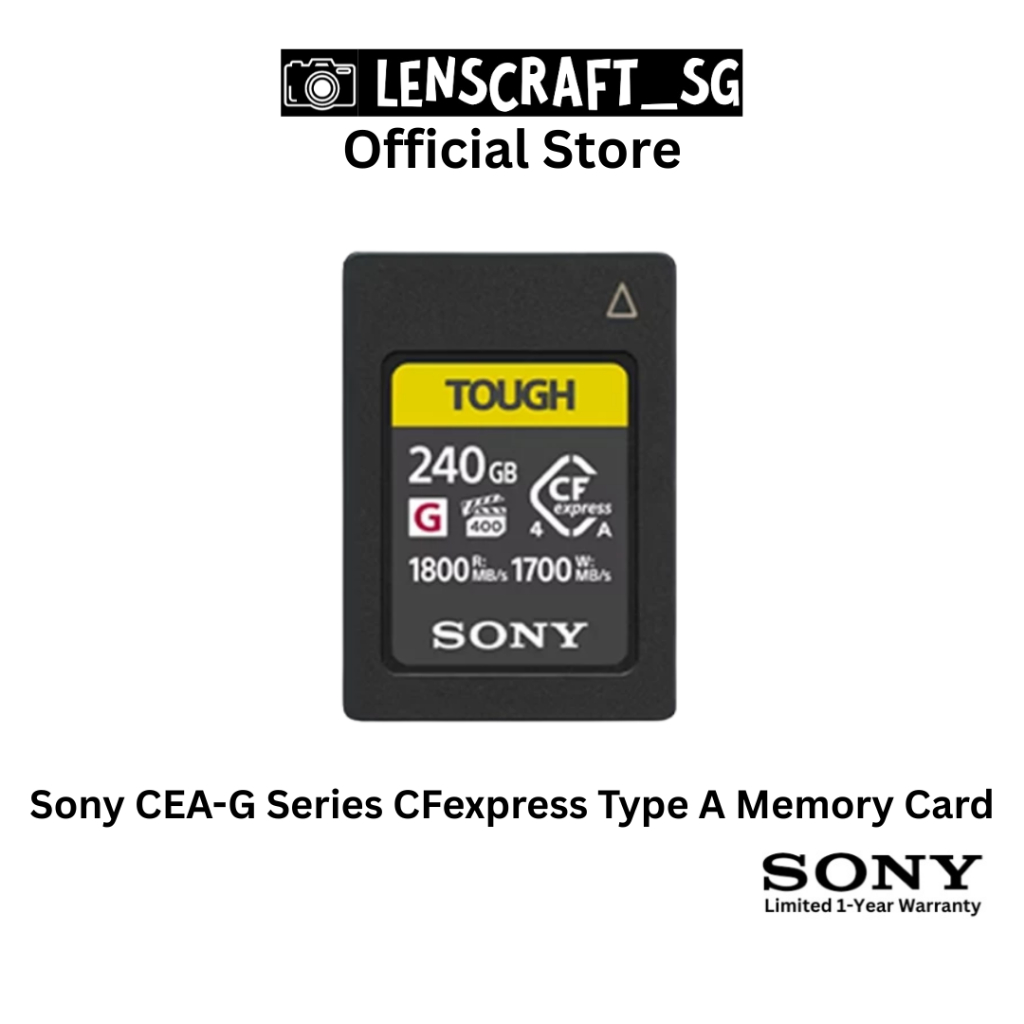 Sony 240GB CFexpress 4.0 Type A TOUGH Memory Card | Shopee Singapore
