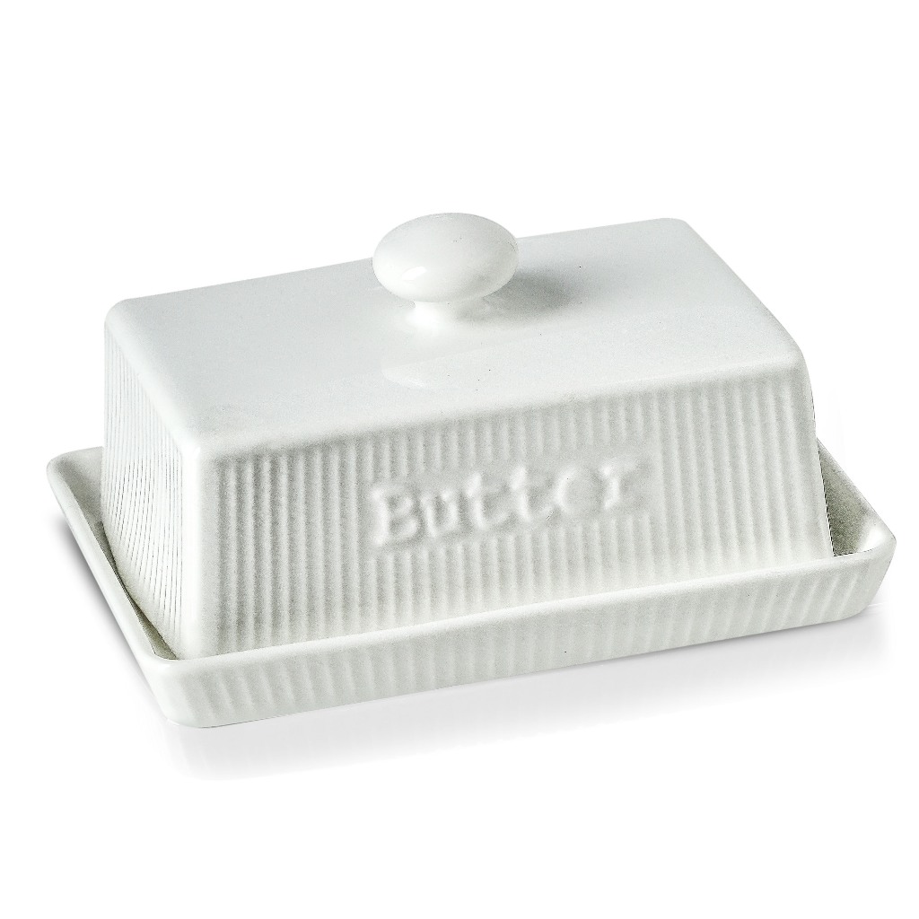 MBB Ceramic Butter Box with Lid & Free Knife - Perfect for Storing ...