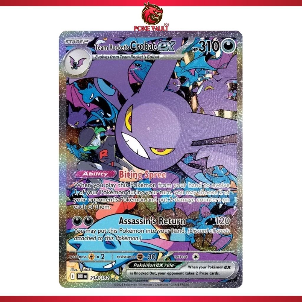 Team Rocket's Crobat SIR 234/182 SV10 Destined Rivals Pokemon TCG | Shopee  Singapore