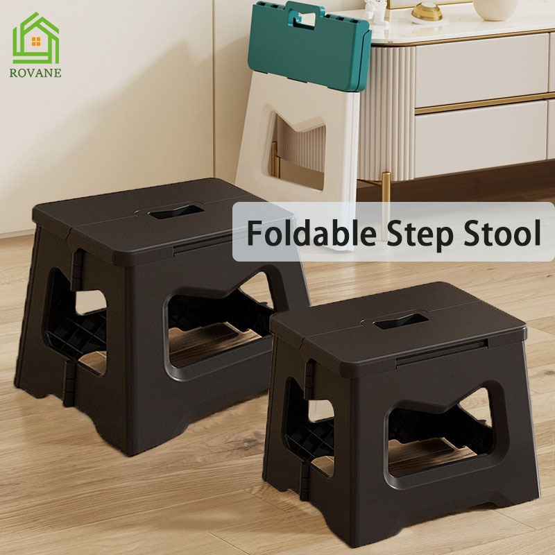 {SG} Foldable Step Stool Lightweight Plastics Foot Stool Portable Low ...