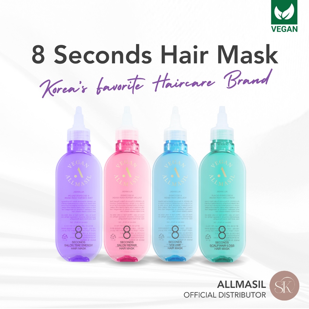 ALLMASIL 8 Seconds Hair Mask Shampoo Conditioner for Frizzy & Dry