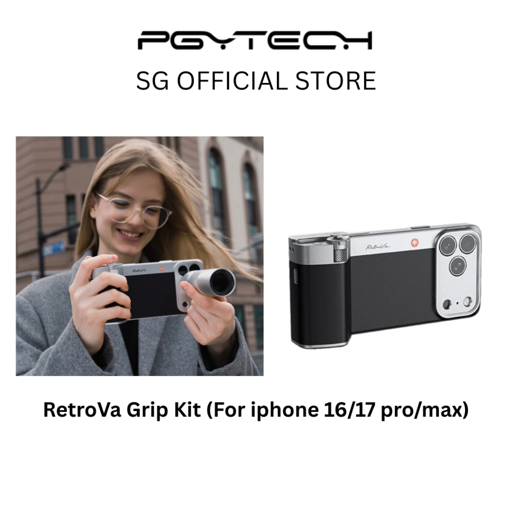 PGYTECH RetroVa Grip Kit For iPhone 16/17 Pro/Pro Max | Shopee