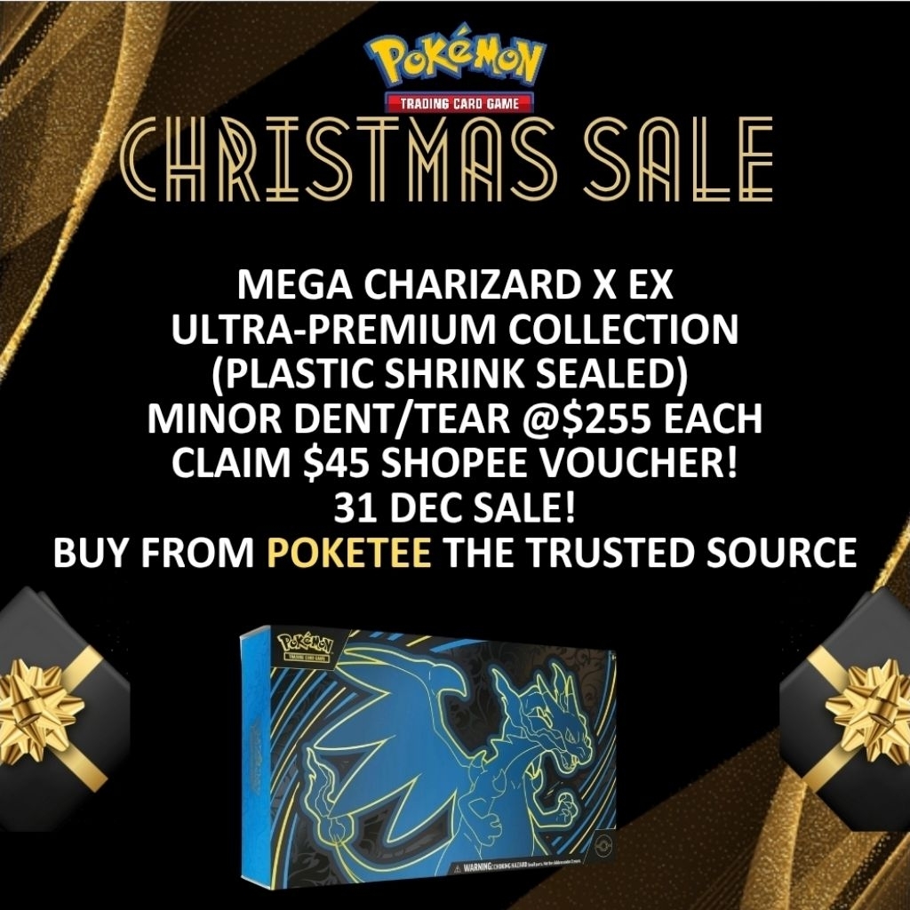 Pokemon Mega Charizard X Ex Ultra-Premium Collection UPC | Shopee Singapore