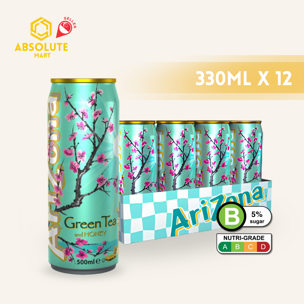 ARIZONA Green Tea with Honey 330ML X 12 (CAN) | Shopee Singapore