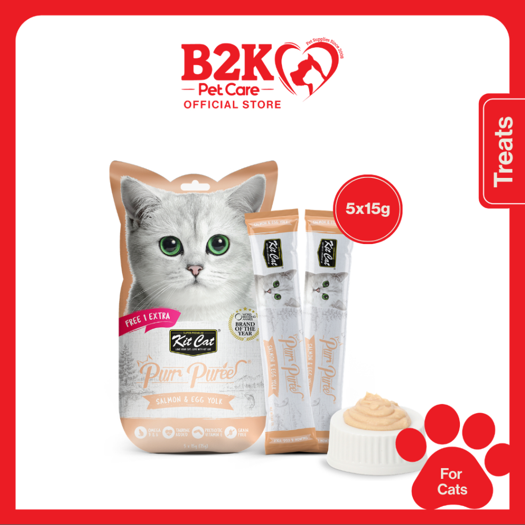 Kit Cat Purr Puree Liquid Treats for Cats (5x15g) | Shopee Singapore