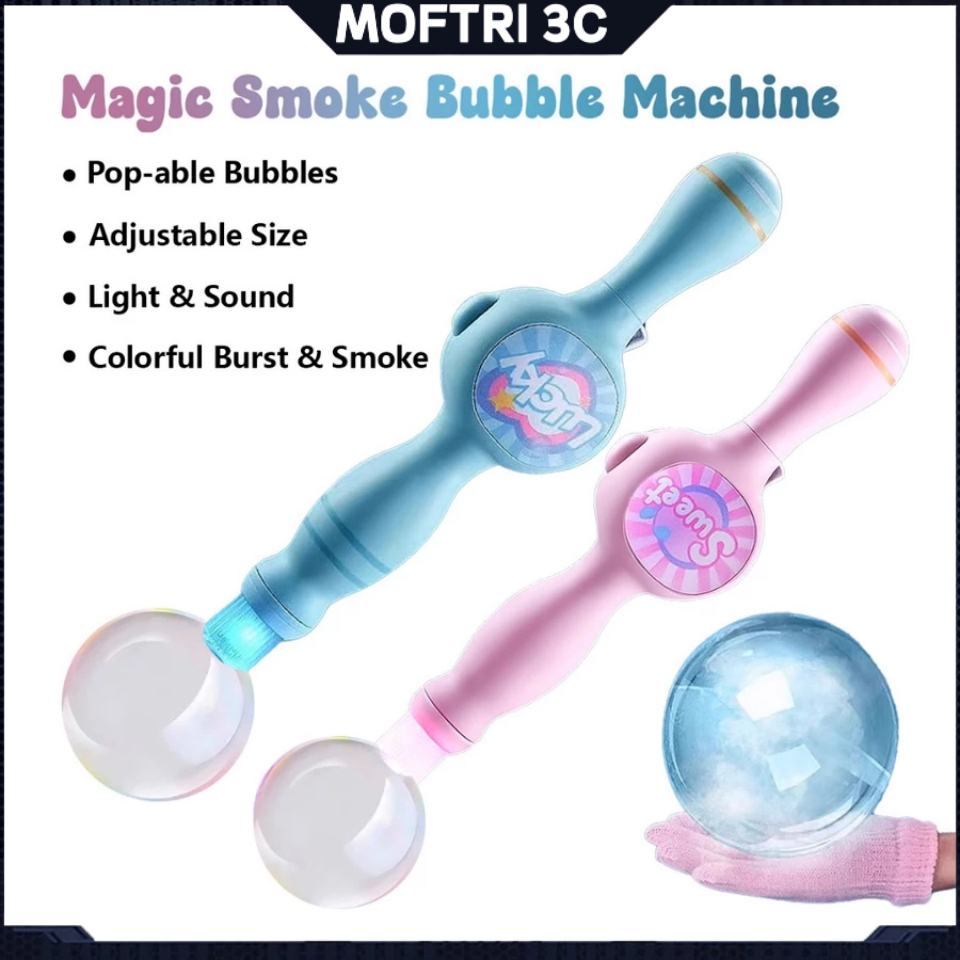 SG Magic Smoke Bubble Machine Automatic Bubble Maker LED Light Music ...