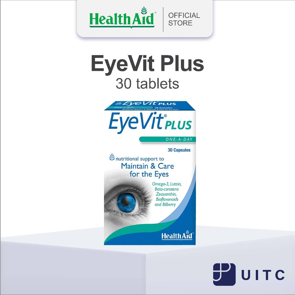 HealthAid EyeVit Plus Capsules 30's | Shopee Singapore