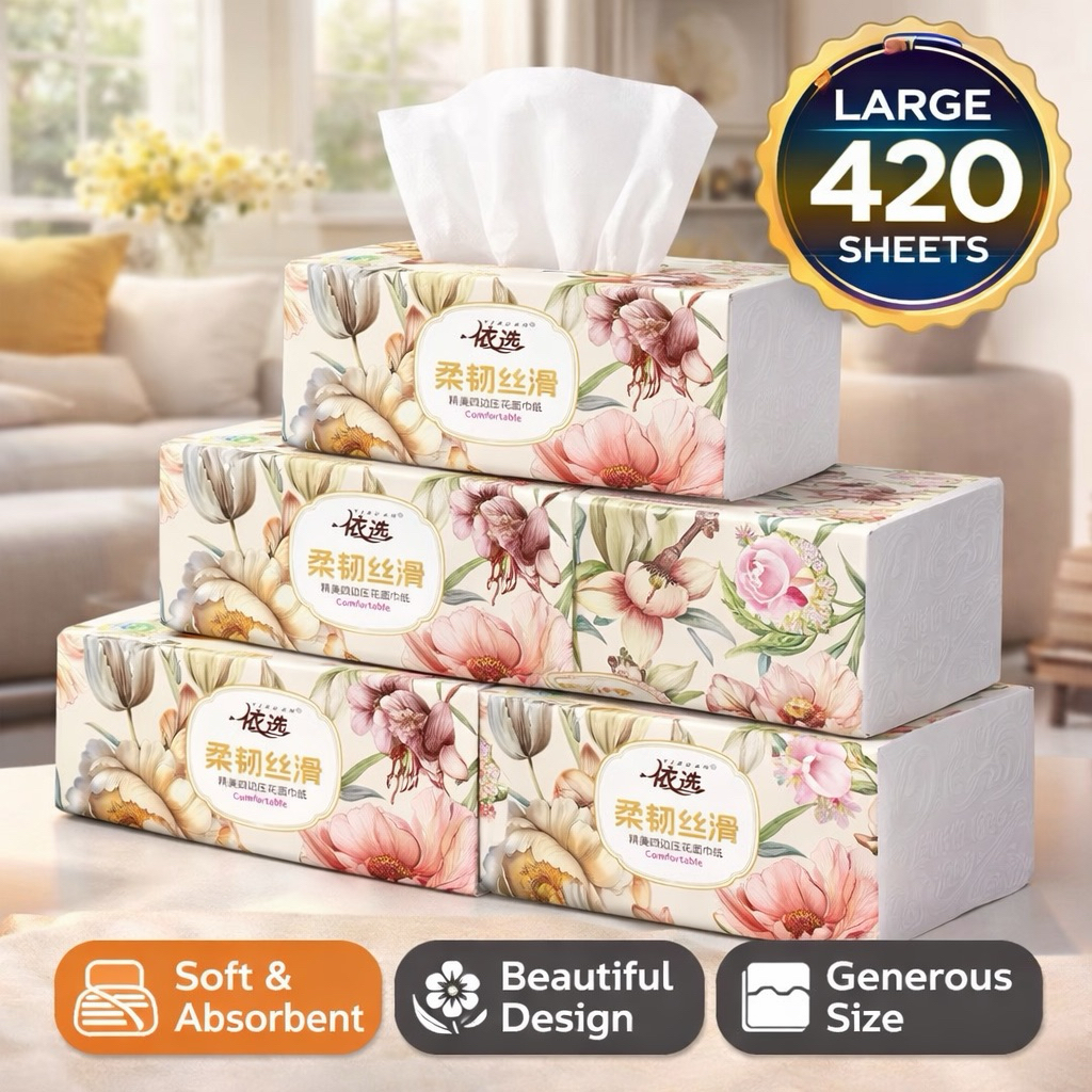 (FOREVER ESSENTIAL) 420Sheets 6PLY/Pack Smooth High Premium Quality ...