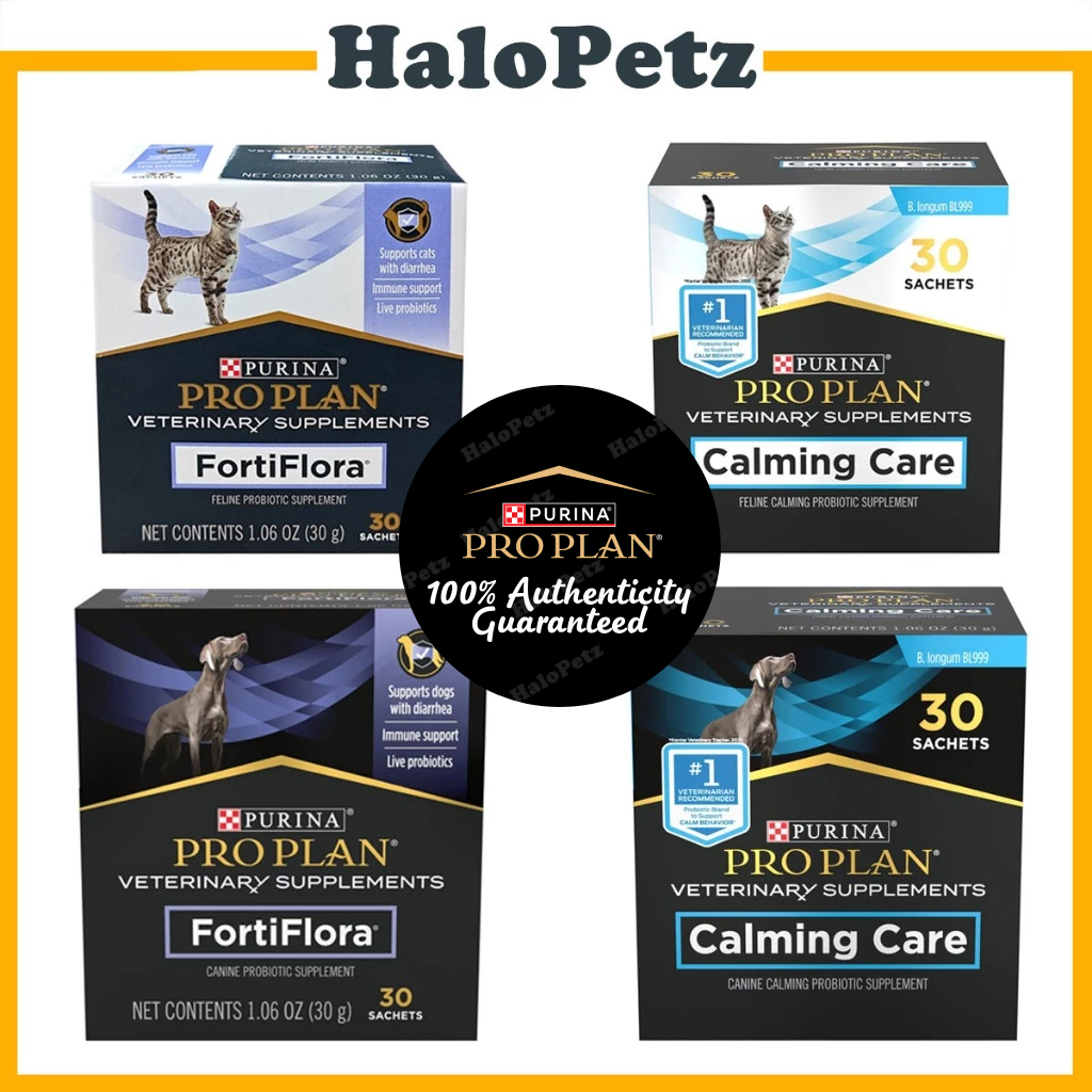 Pro Plan Veterinary Supplement Dog | Cat Powder FortiFlora/ Calming 30s ...