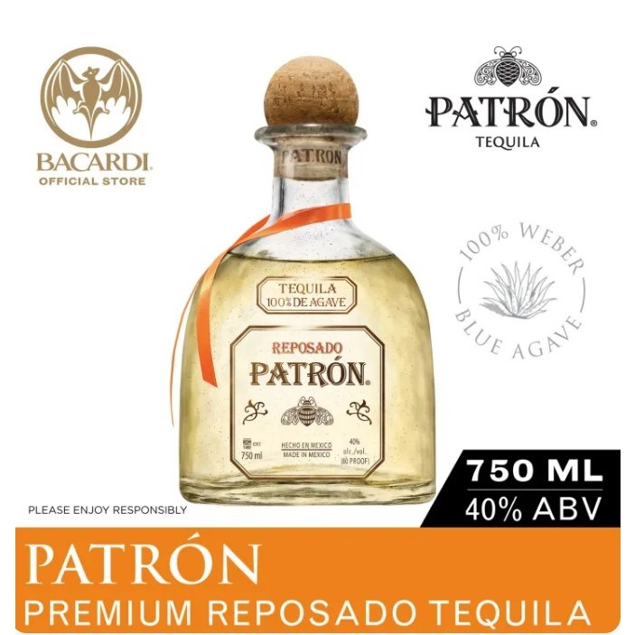 Patron Silver/ Reposado/ Anejo Tequila - 750ml / 75cl, 40% ABV