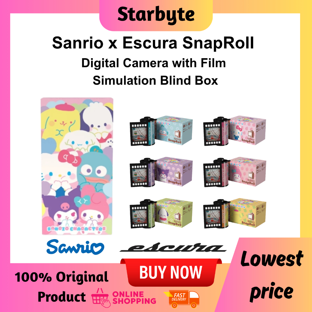 Sanrio x Escura SnapRoll Film Digital Camera Blind Box (Random Style ...