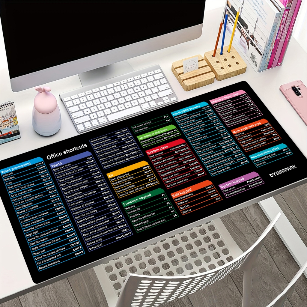 Singapore Ready Stock XXL Gaming Mouse Pad Keyboard Office Shortcuts ...