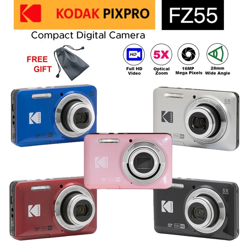 【大人気】おまけ付き KODAK PIXPRO FZ55 ほぼ未使用品 Kodak PIXPRO FZ55 Compact Digital Camera Point & Shoot 16MP Wide