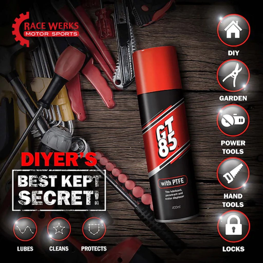 GT85 All Purpose Lubricant Spray 400ml Anti Rust Corrosion | Shopee ...