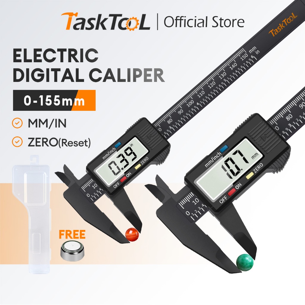 TASKTOOL 0-150MM 6Inch Digital Display Vernier Caliper High Precision ...