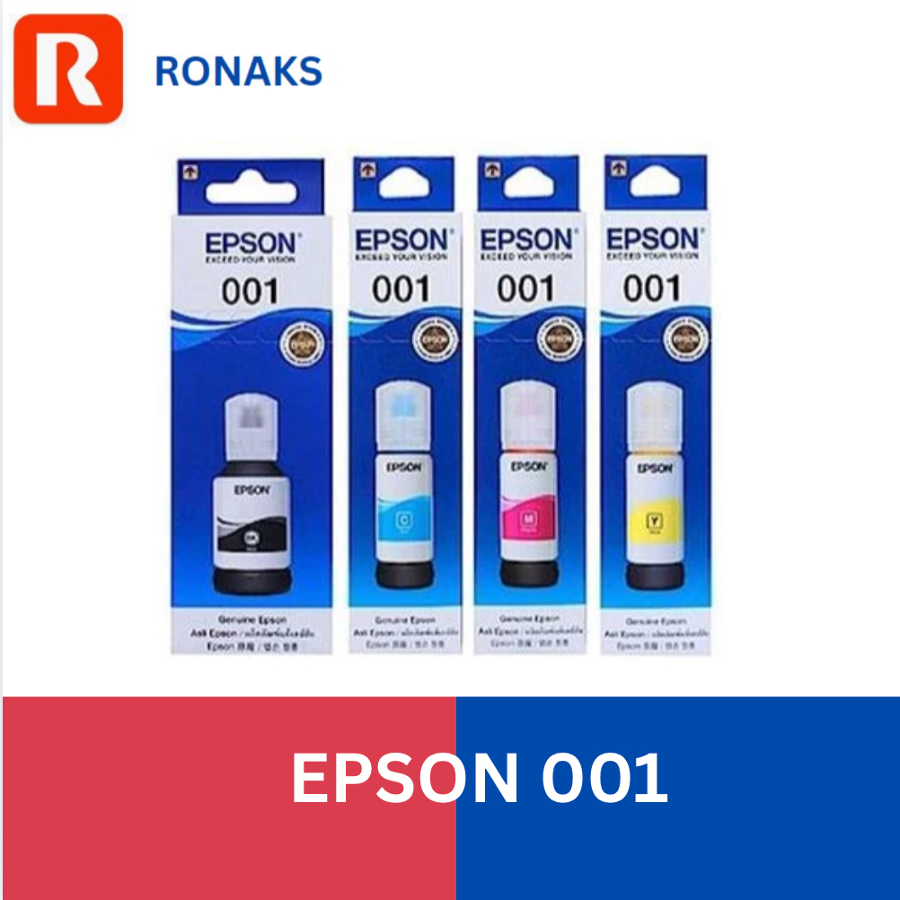 Epson 001 Genuine Ink Bottle for EcoTank Ink Tank Printer Original ...