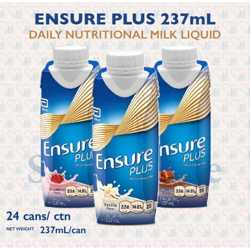 Abbott Ensure Plus- carton 24x 237ml | Shopee Singapore
