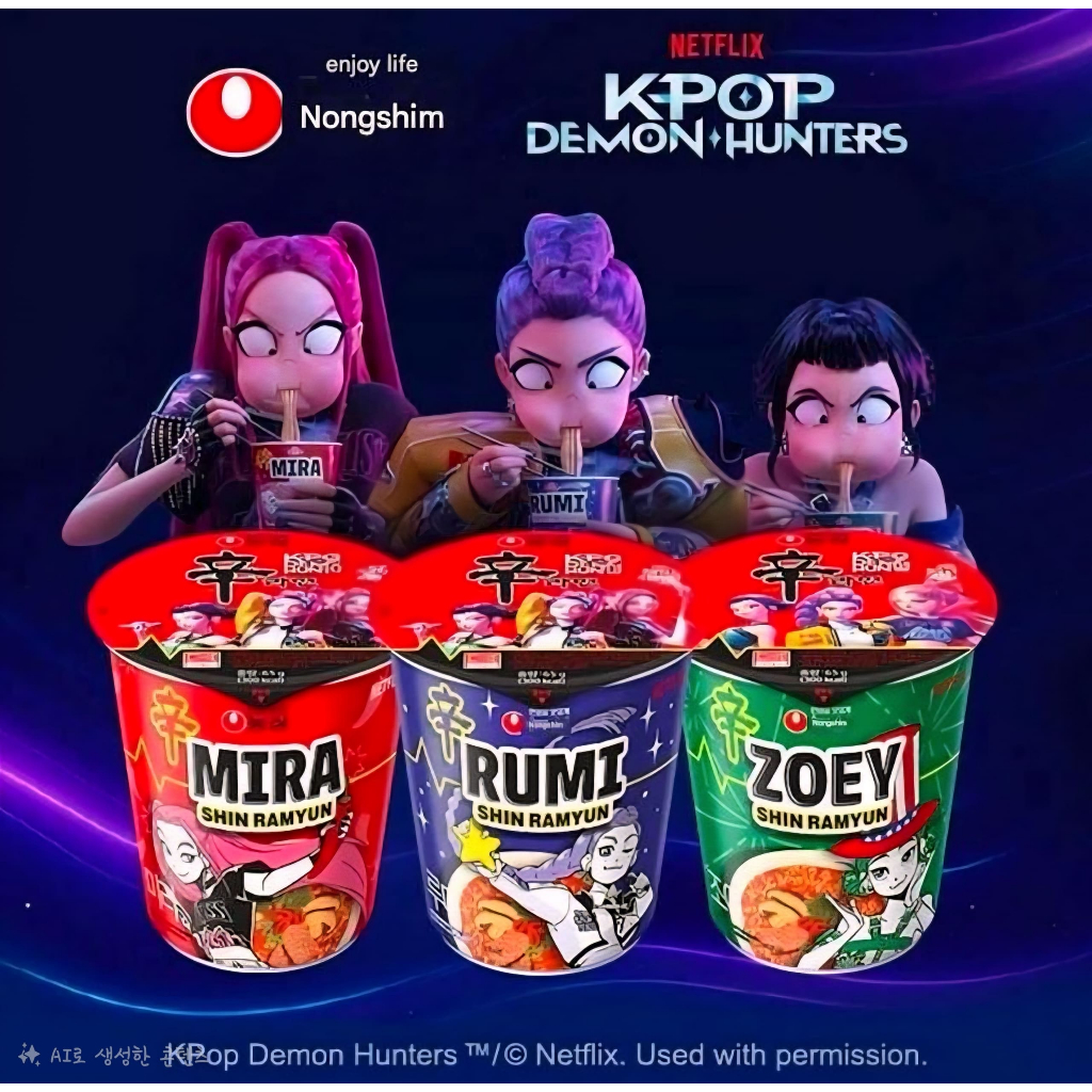 Nongshim Shin Ramyun K-POP Demon Hunters Limited Cup Set | MIRA·RUMI ...