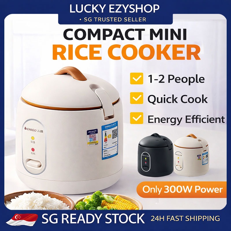 SG STOCK 1.2L Mini Rice Cooker | 1–2 Person Small Electric Pot Non ...