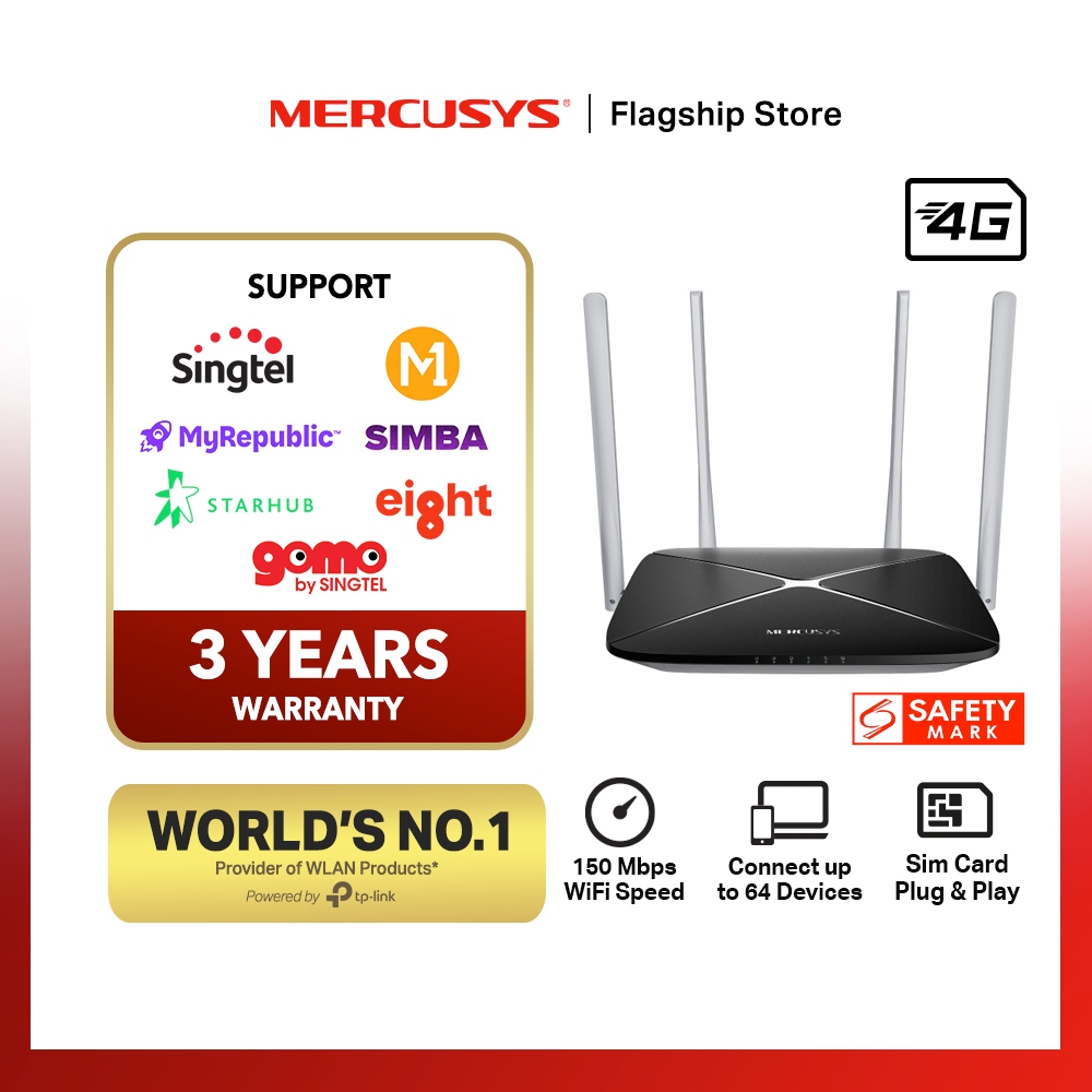 New Arrival TP-Link 4G LTE SIM WiFi Router Plug & Play 300Mbps to ...