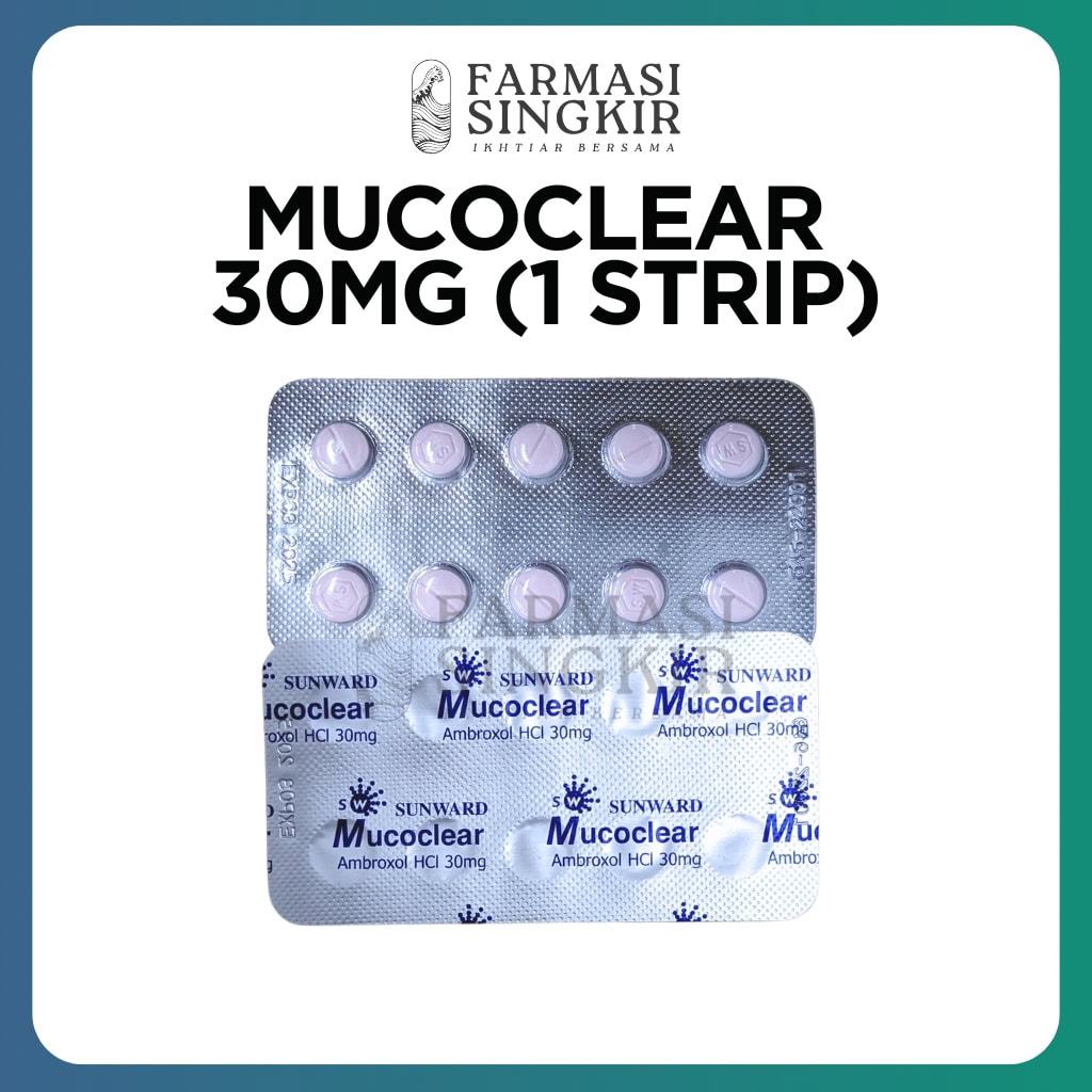 Mucoclear Ambroxol 30mg Tablets 10s (Strip) | Chesty Cough Relief Thick ...